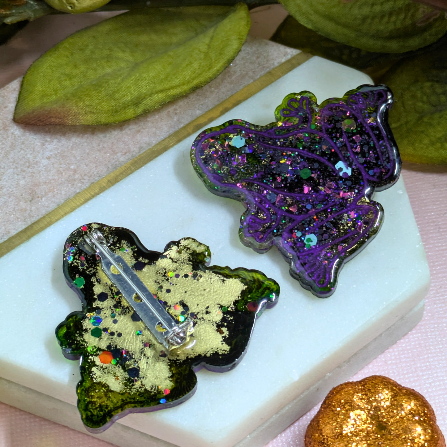 Halloween Frog Brooch