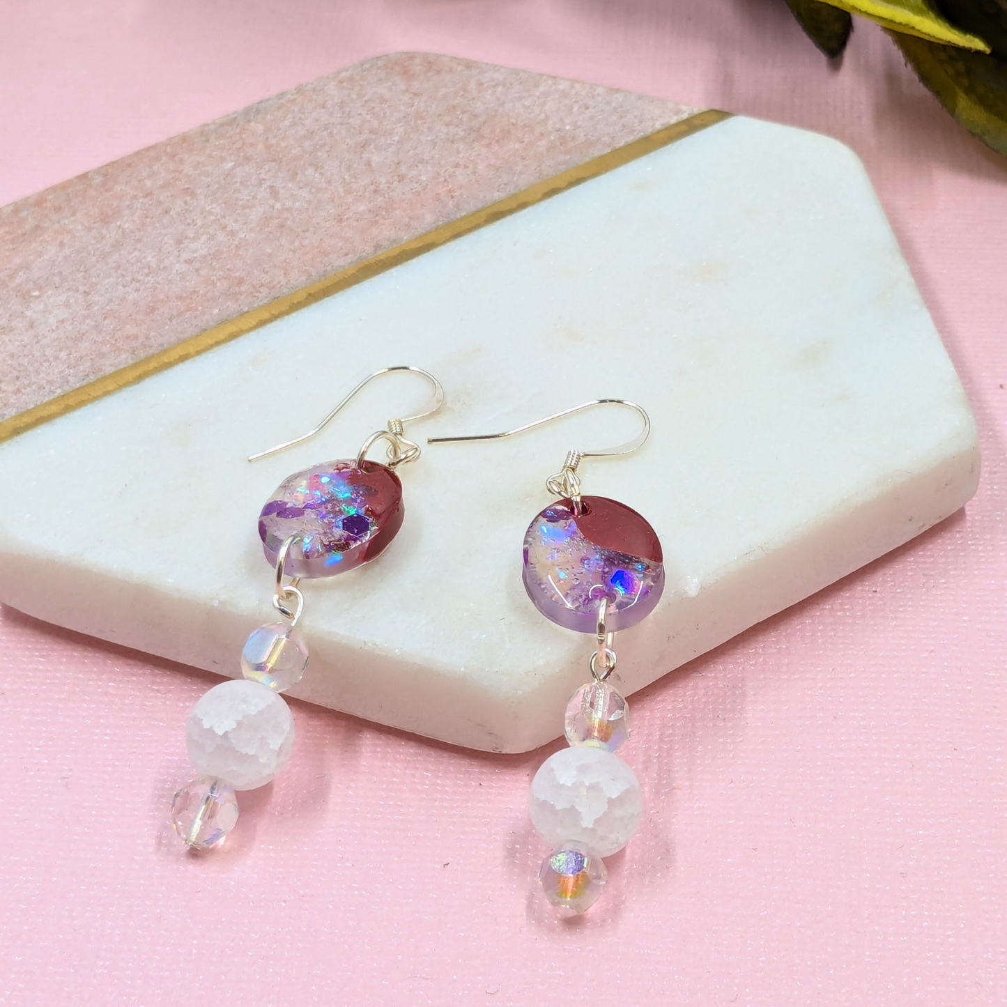 Roxy Mystical Mulberry Oval Recycled Bead Accessory