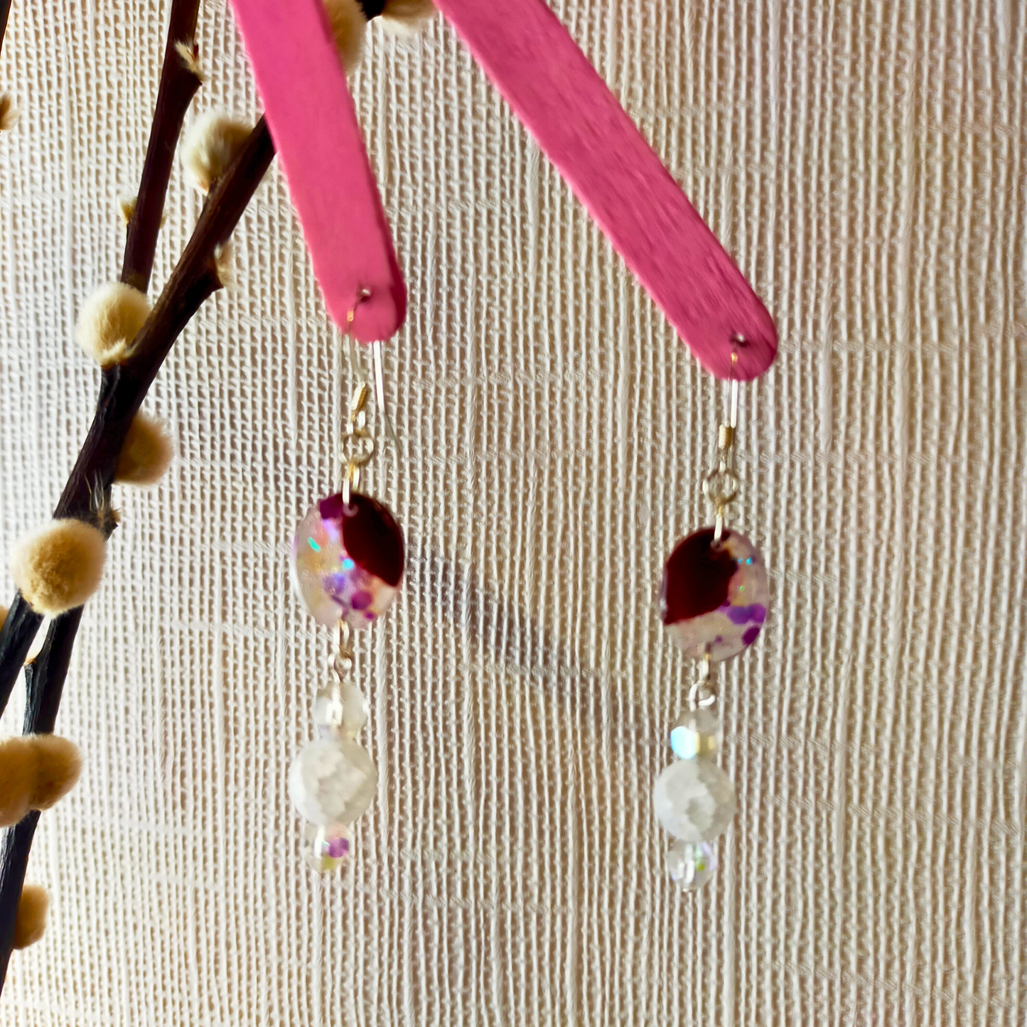 Roxy Mystical Mulberry Oval Recycled Bead Accessory