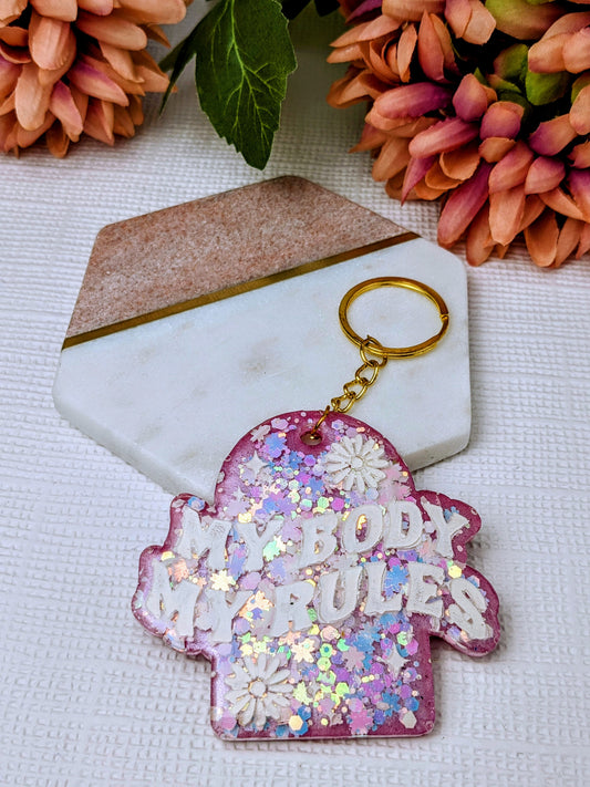 Empowerment Collection - My Body My Rules Keyring Bag Charm