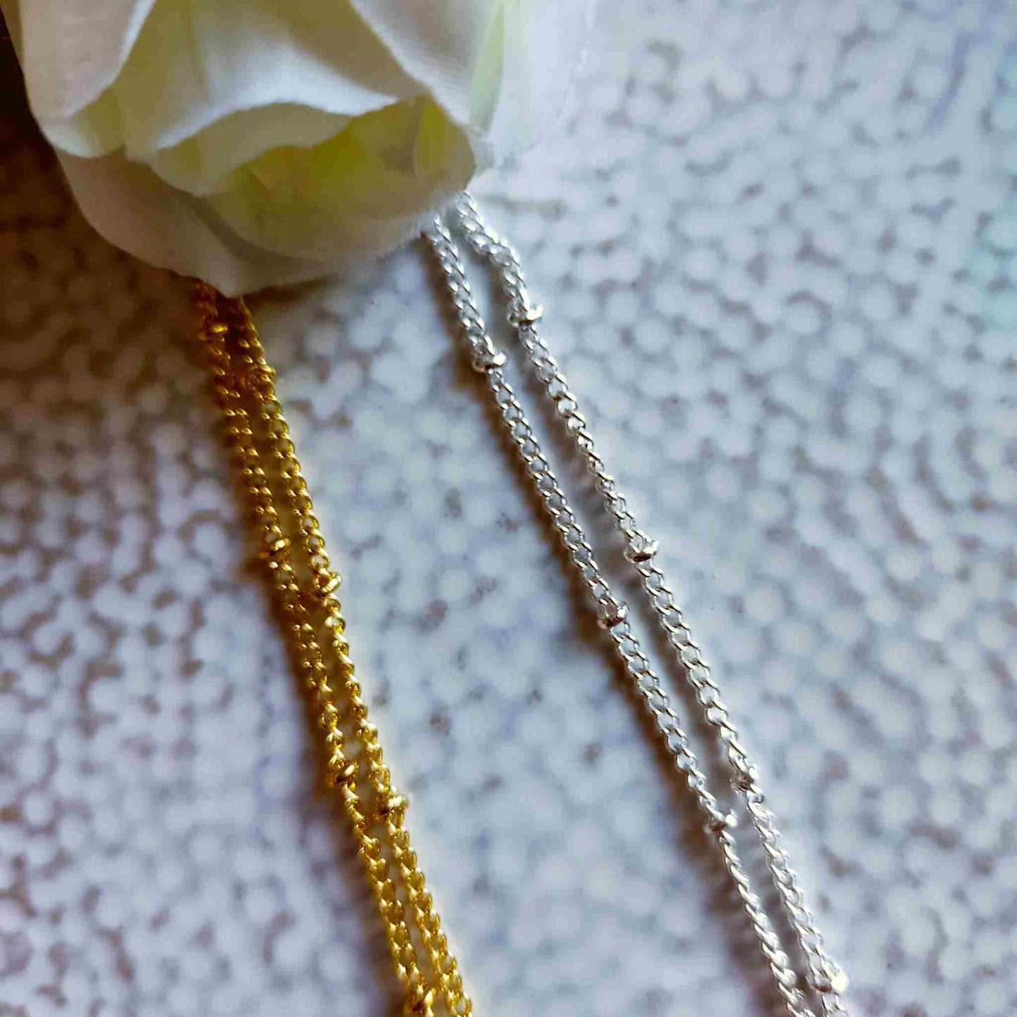 "Lucia" Cream Blossom on Pink Resin Flower Necklace