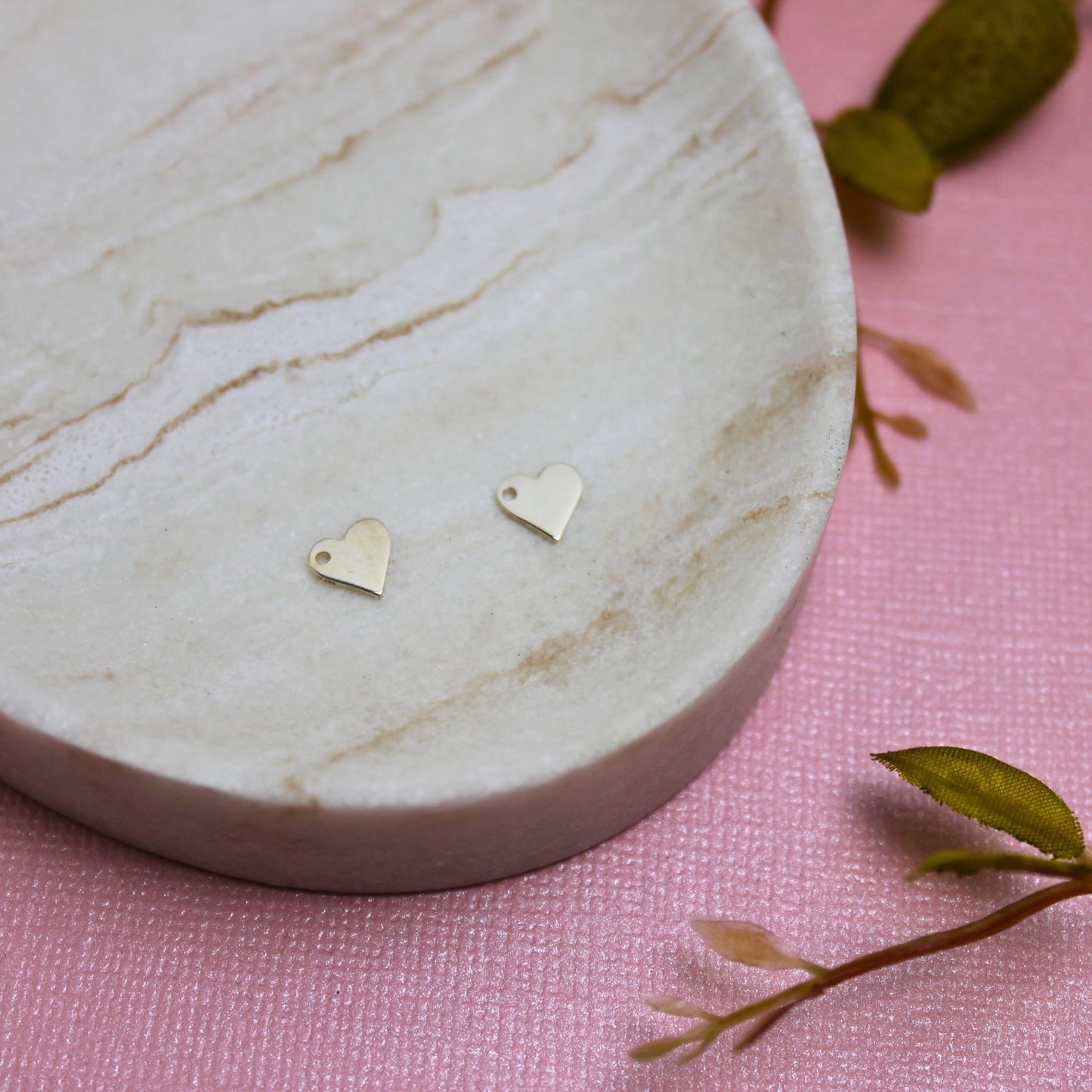 Sterling Silver Flat Heart Charm