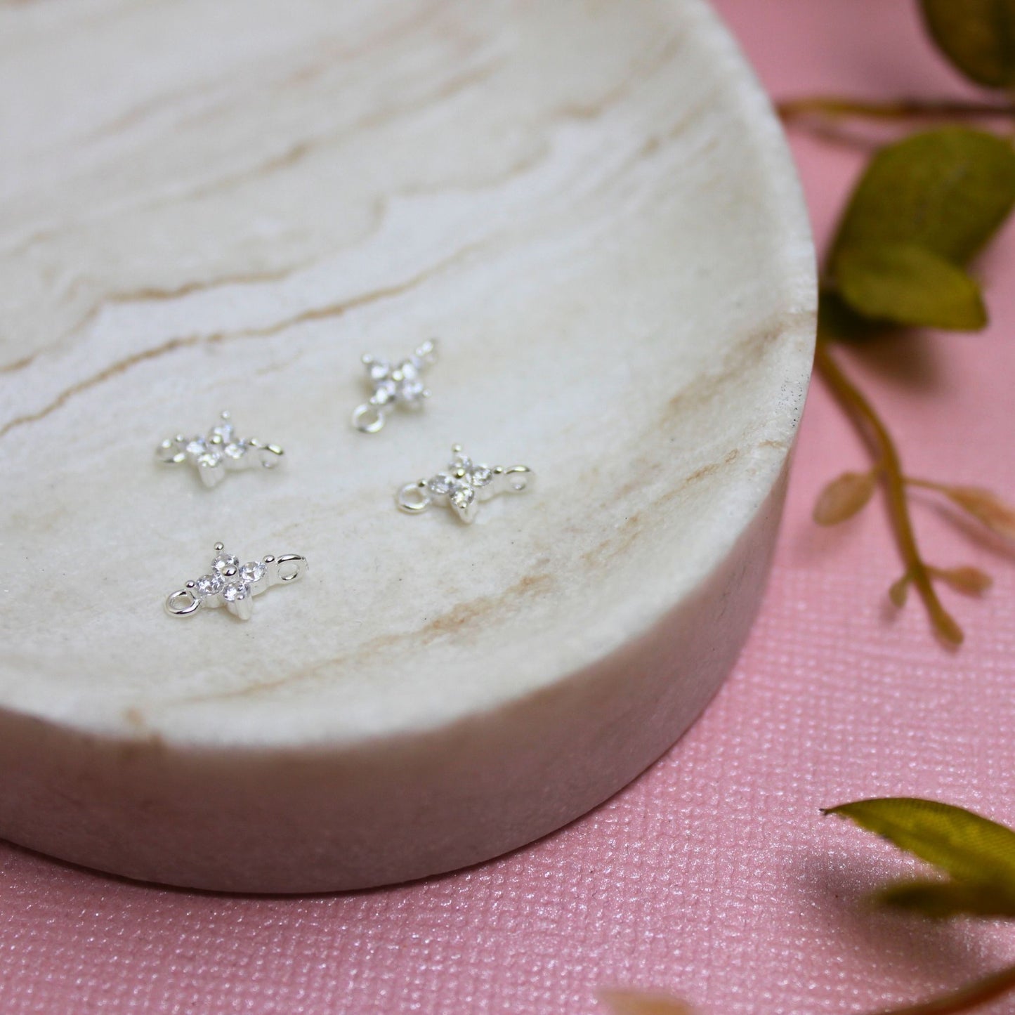 Plum Blossom Connector Charm
