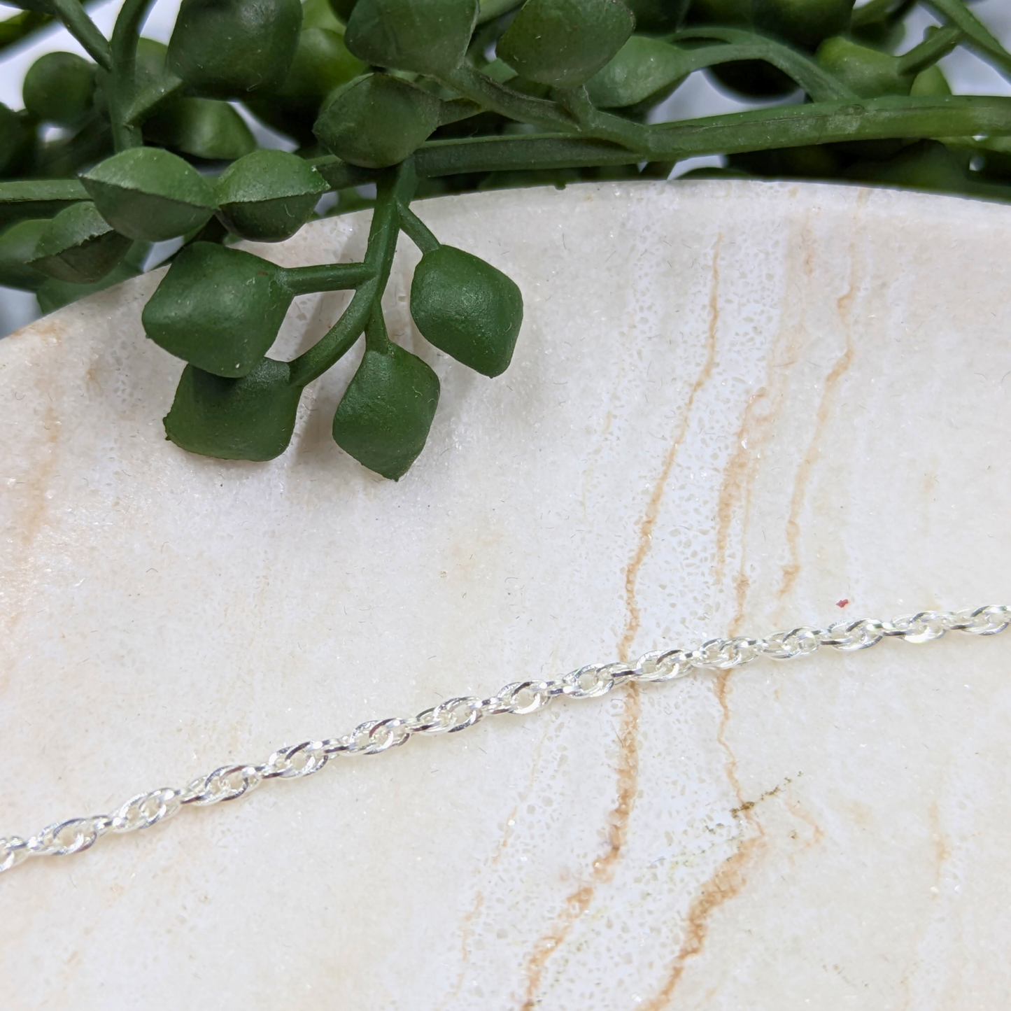 "Cambridge" 1.78mm Sterling Silver Rope Chain