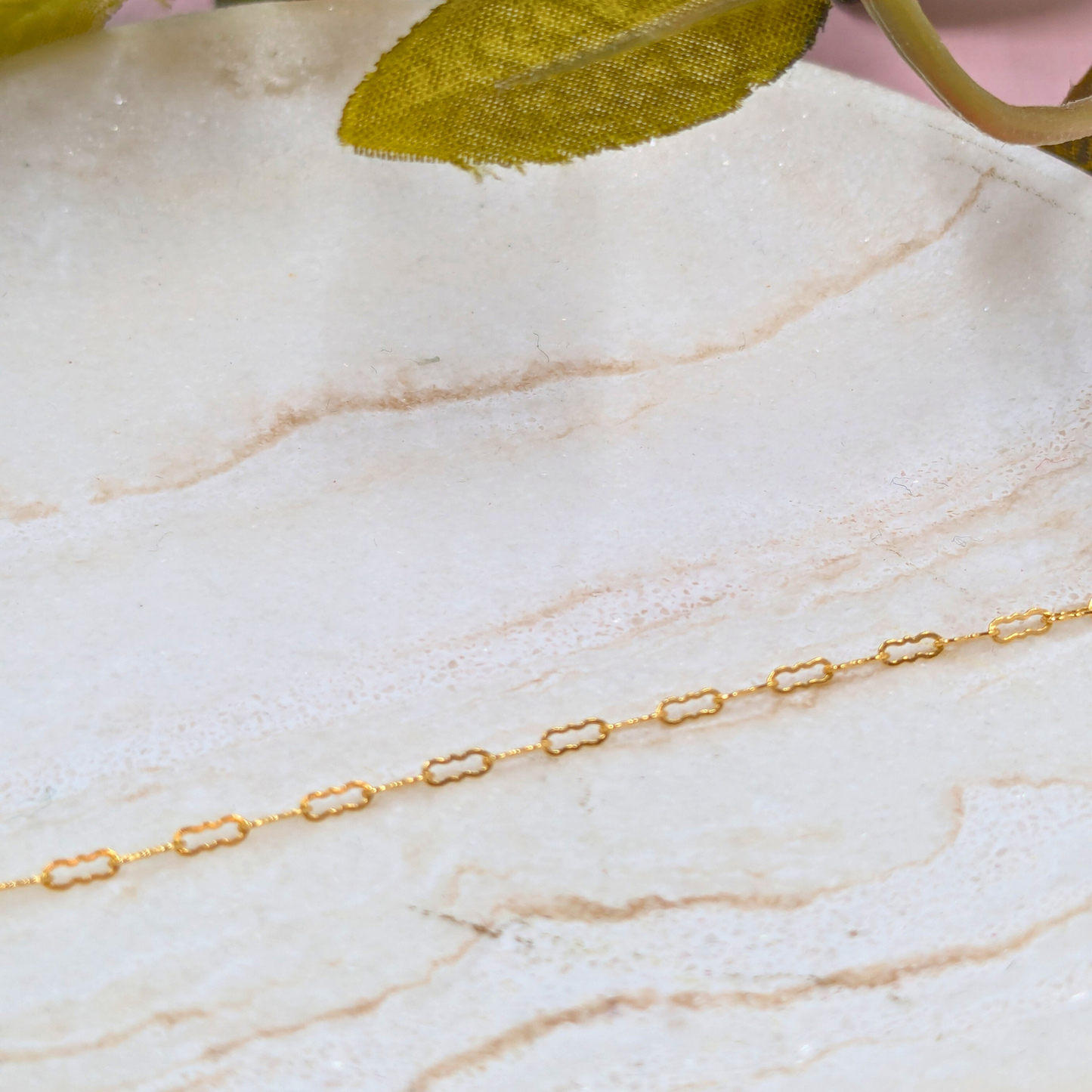 "Granada" Gold Filled Crinkle Style Chain