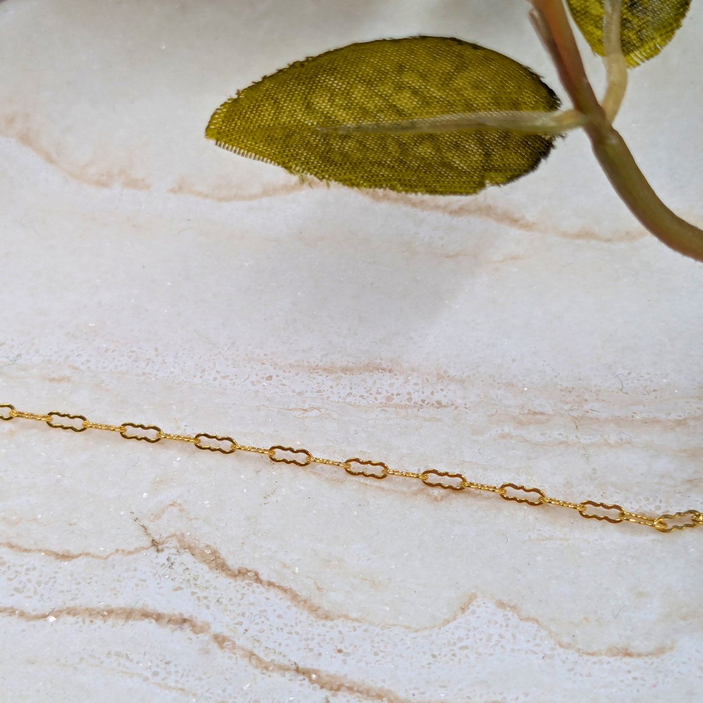 "Granada" Gold Filled Crinkle Style Chain