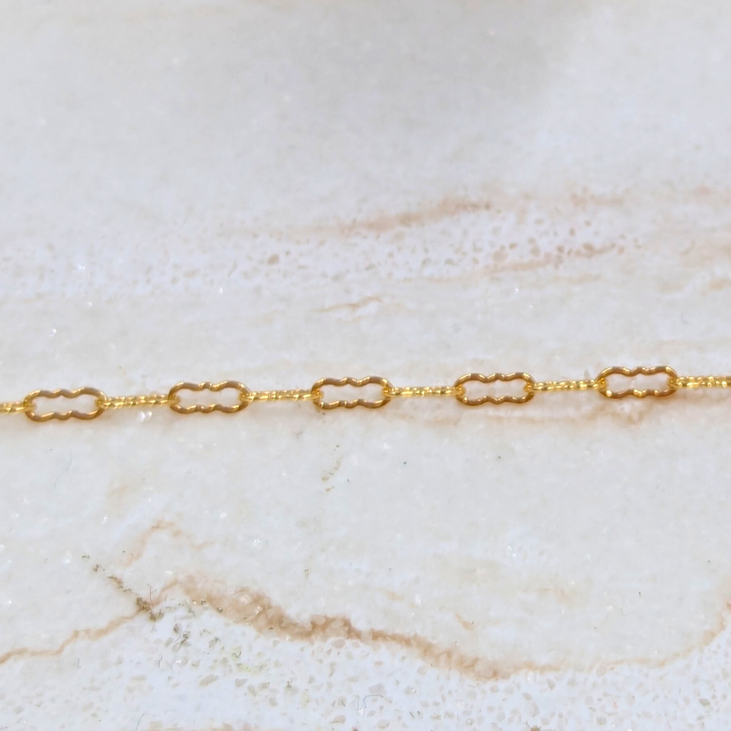 "Granada" Gold Filled Crinkle Style Chain