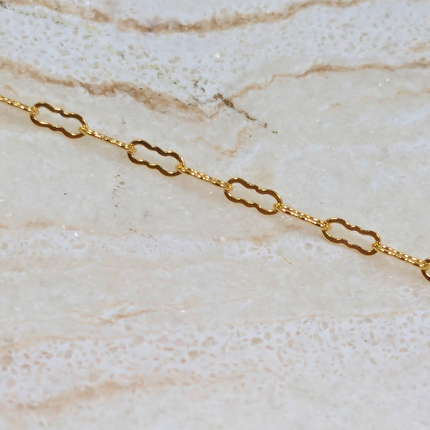 "Granada" Gold Filled Crinkle Style Chain
