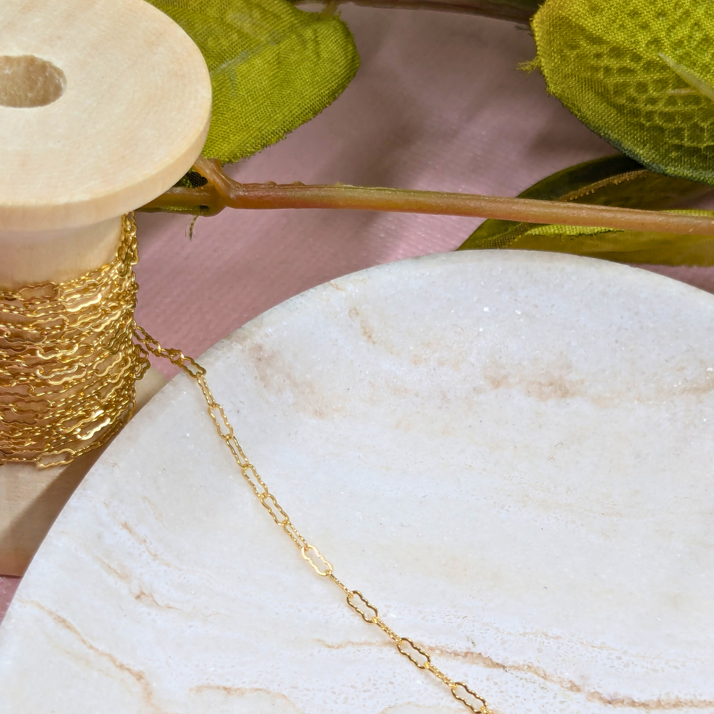 "Granada" Gold Filled Crinkle Style Chain