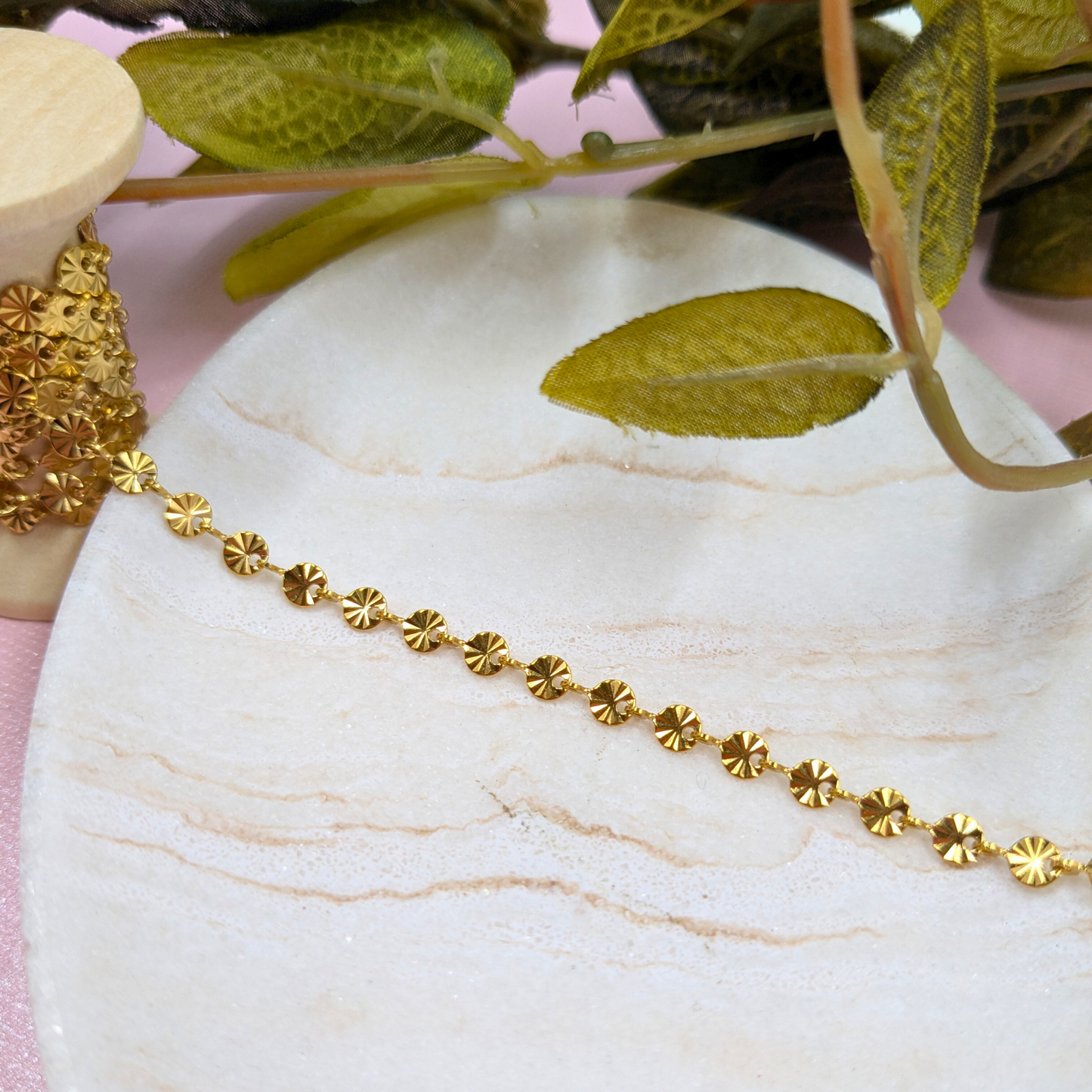 "Vancouver" Stainless Steel Sunburst Chain