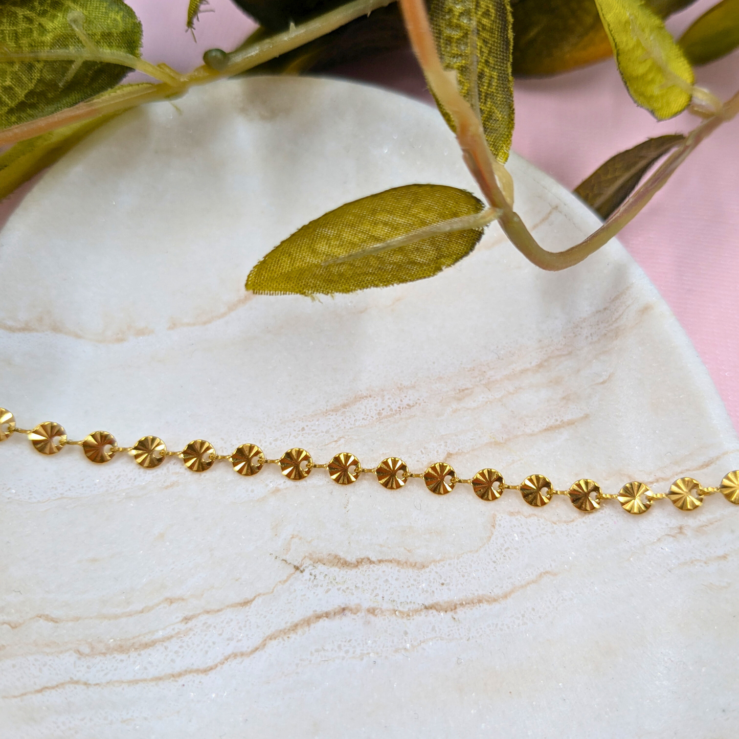 "Vancouver" Stainless Steel Sunburst Chain