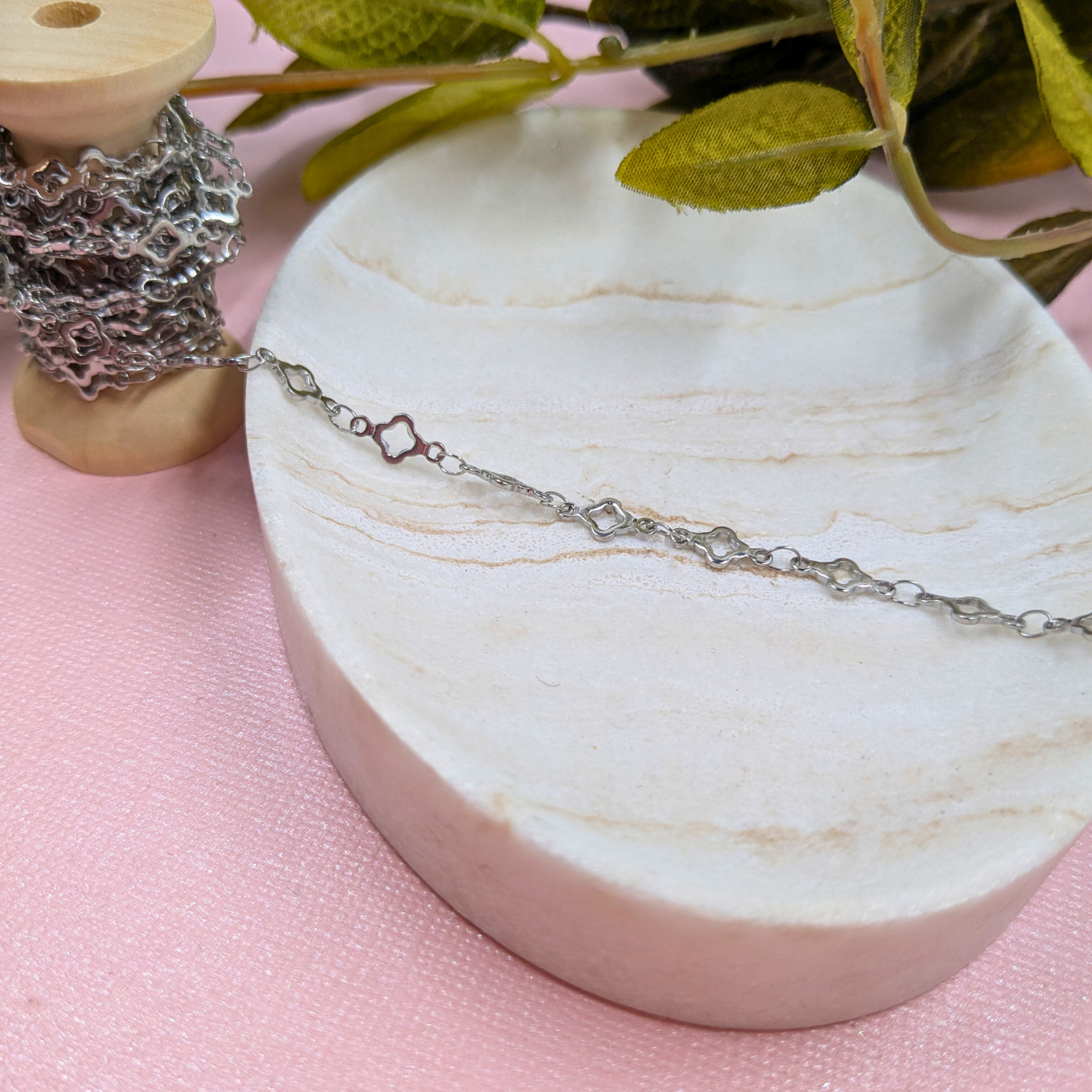 "Toulouse" Stainless Steel Clover Chain