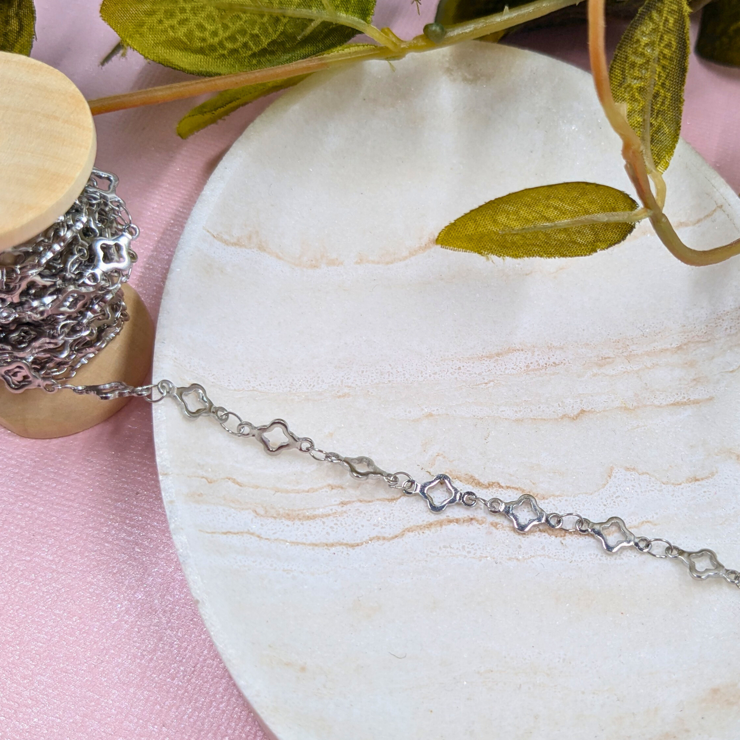 "Toulouse" Stainless Steel Clover Chain