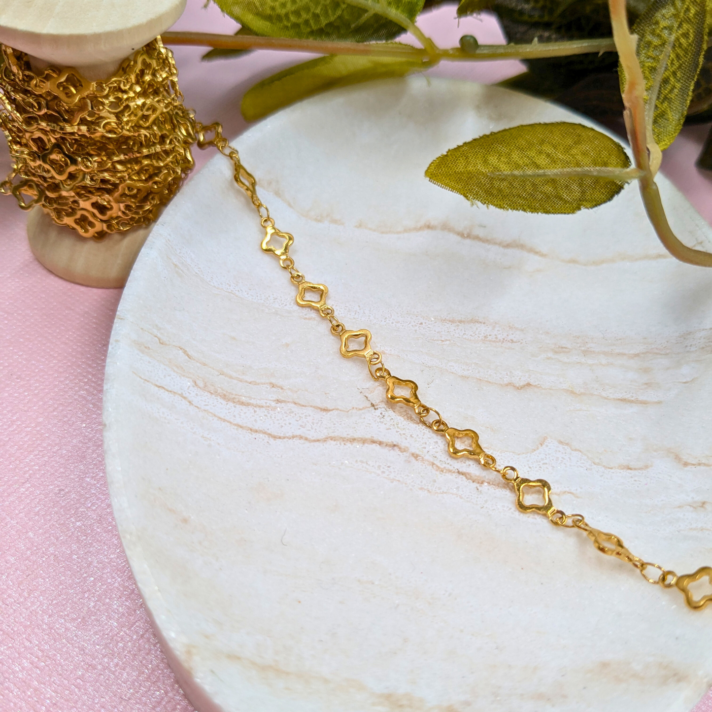 "Toulouse" Stainless Steel Clover Chain