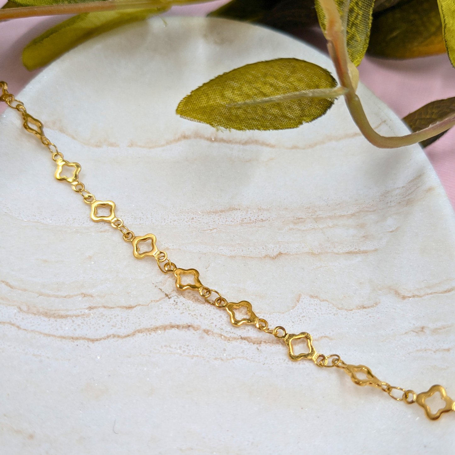 "Toulouse" Stainless Steel Clover Chain