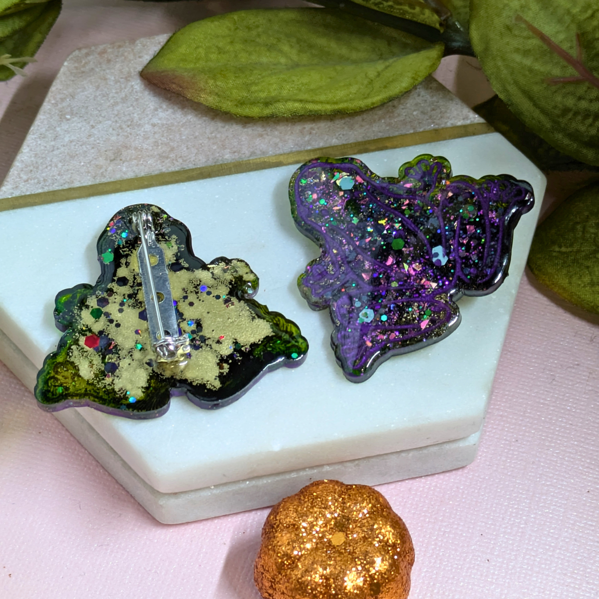 Halloween Frog Brooch