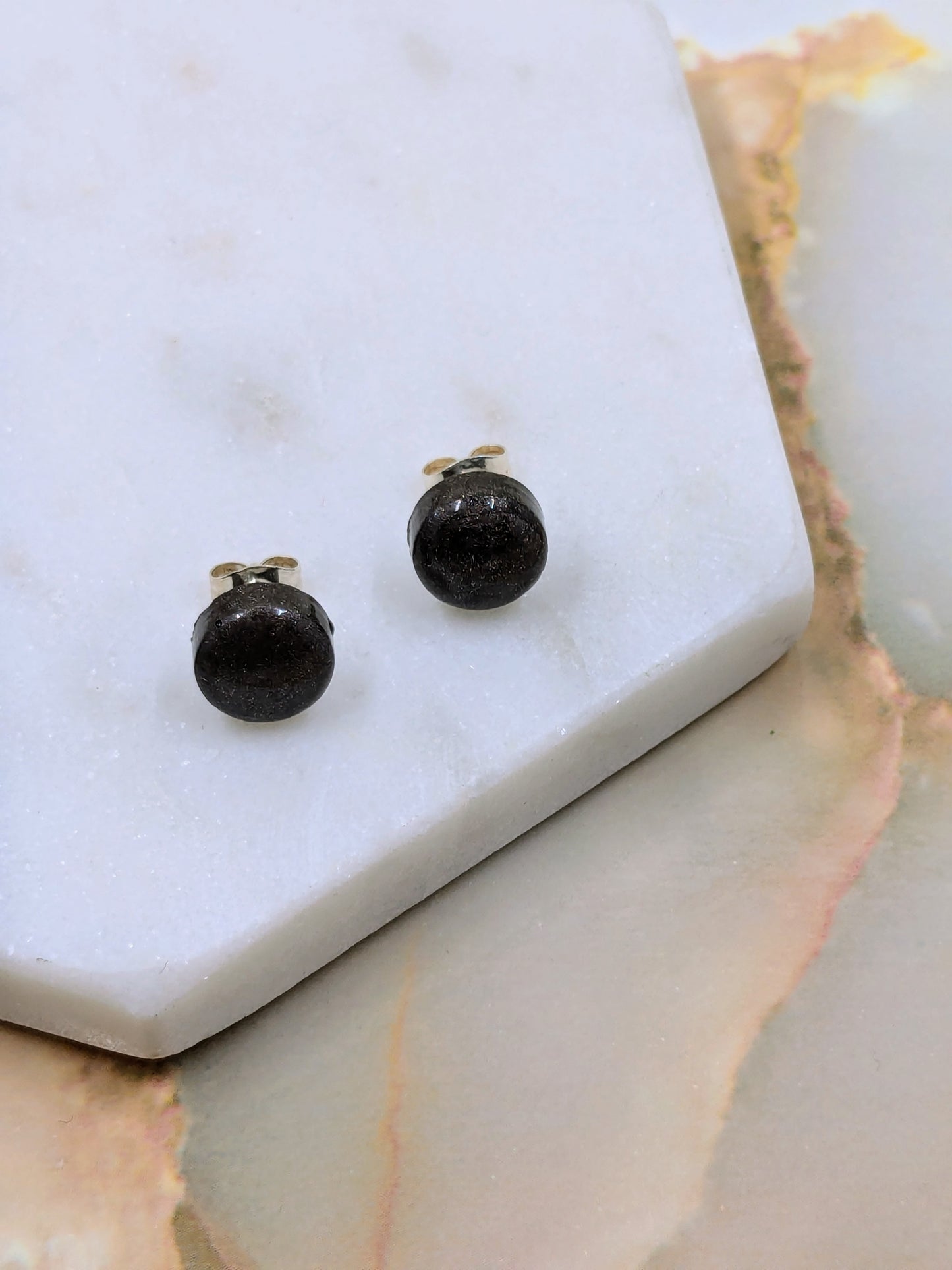 "Bridget" Bronze Resin Small Studs