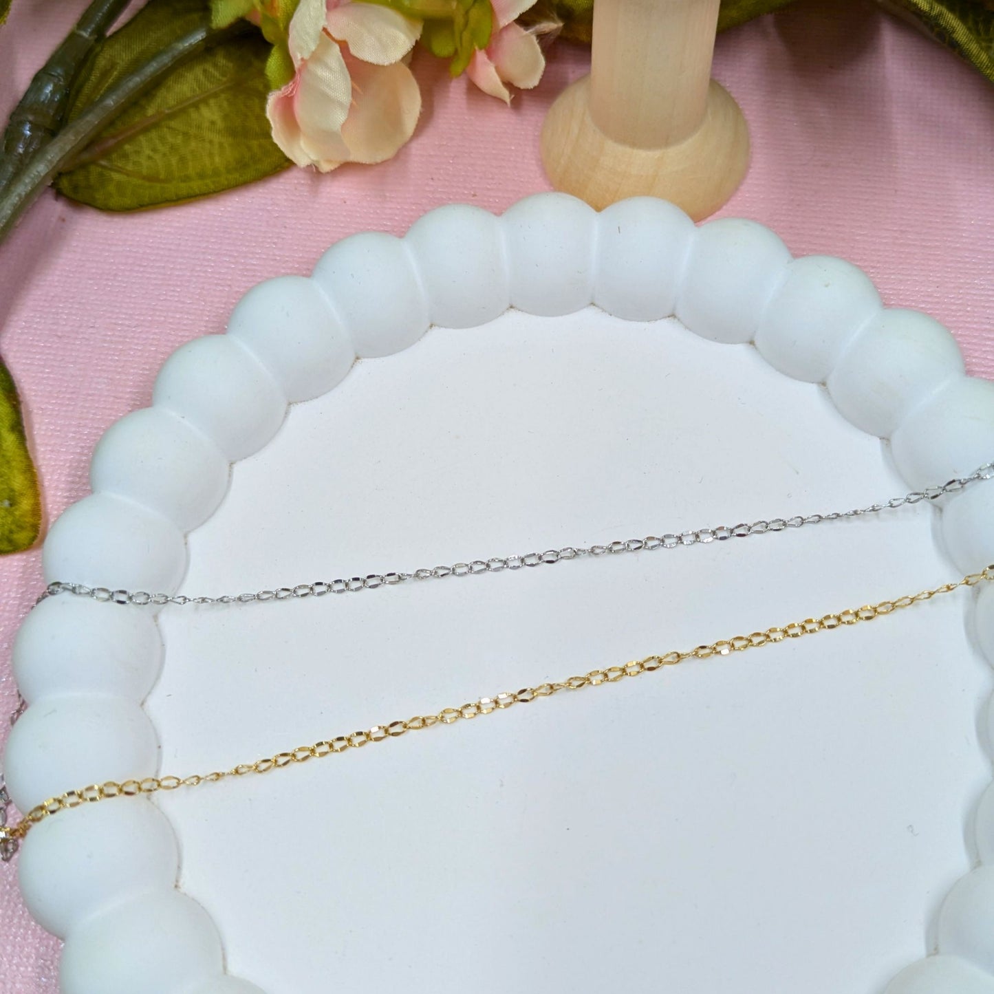 The Belfast | 1.5mm Delicate Curb Chain | Premium Permanent Jewellery | 14k PVD Gold or Stainless Steel
