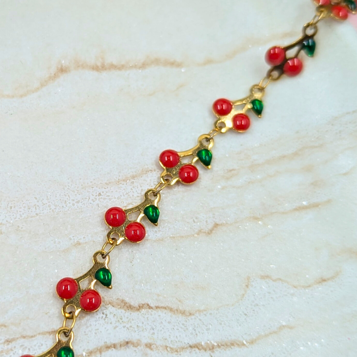 "Bonn" Stainless Steel Cherry Chain
