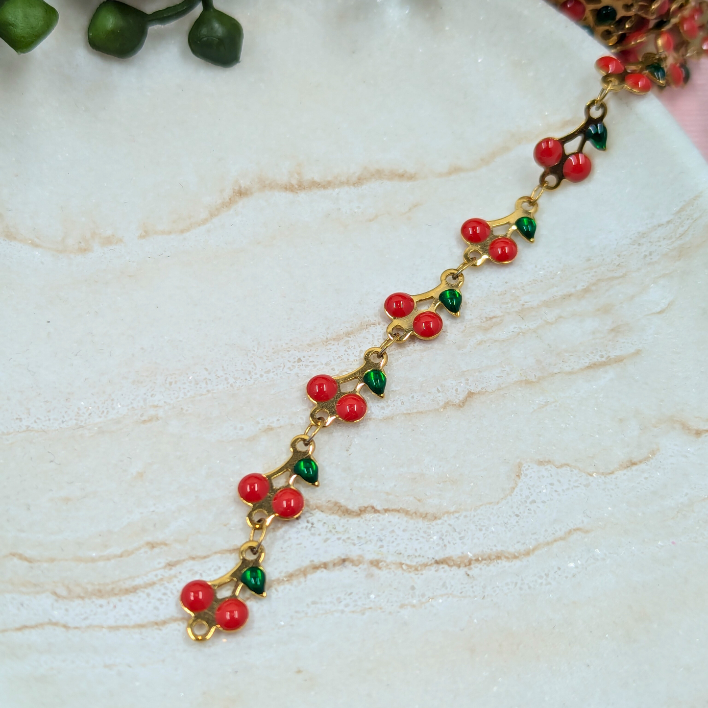 "Bonn" Stainless Steel Cherry Chain