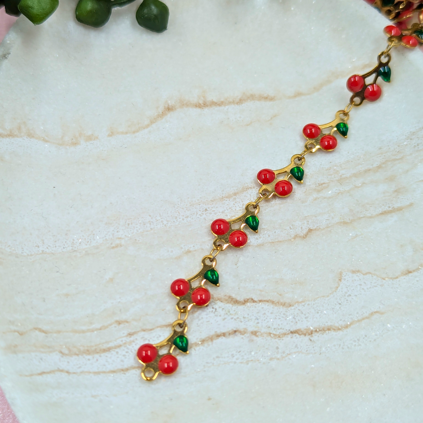 "Bonn" Stainless Steel Cherry Chain