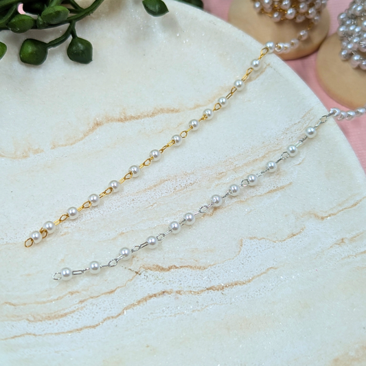 "Jakarta" Stainless Steel Pearl Bead Chain