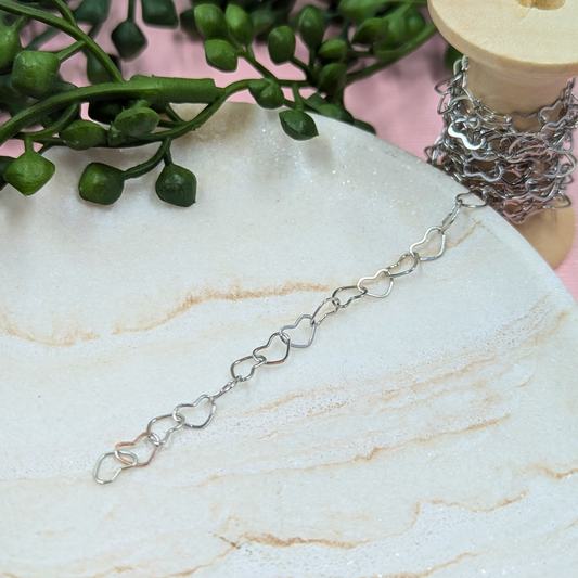 "Patra" Stainless Steel Bubble Heart Chain