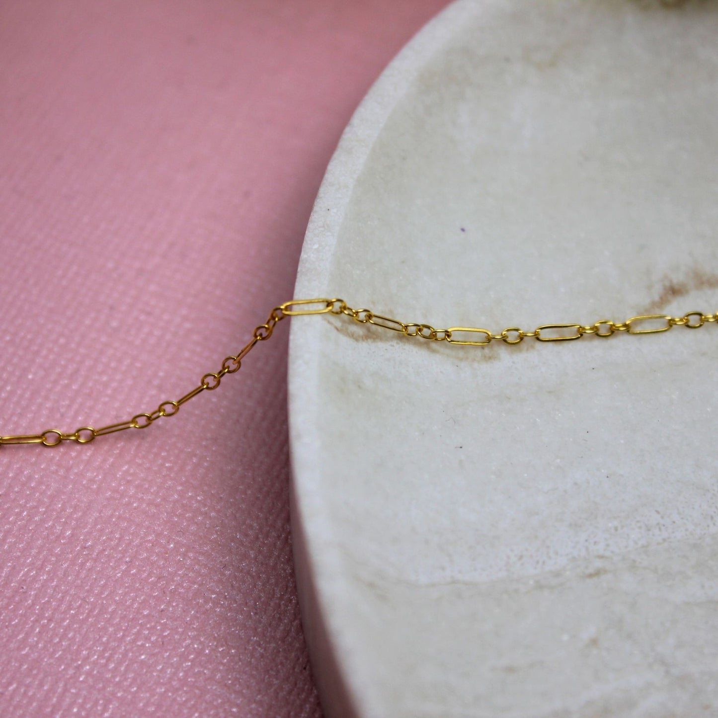 "Athens" Gold Filled 1.7mm Flat Long & Short Chain