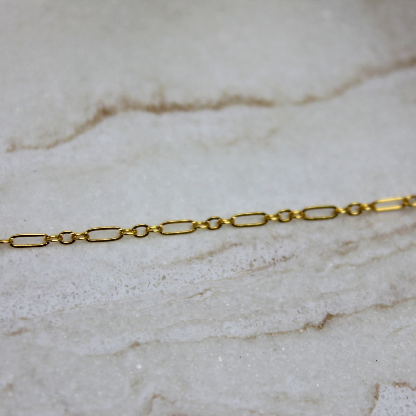 "Athens" Gold Filled 1.7mm Flat Long & Short Chain