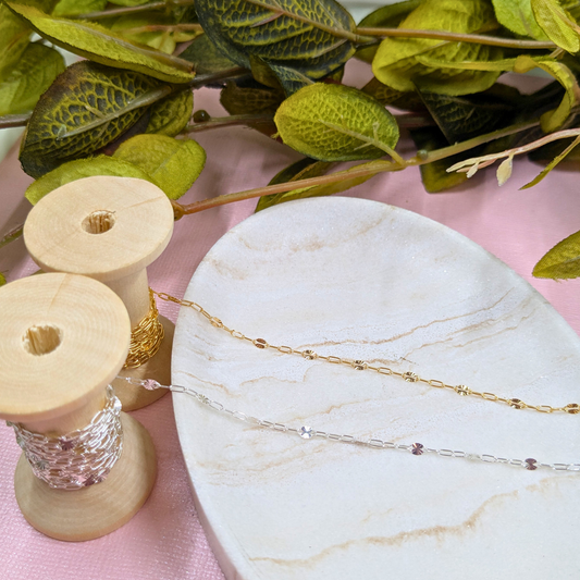 "Berlin" Oval Starburst & Cable Chain