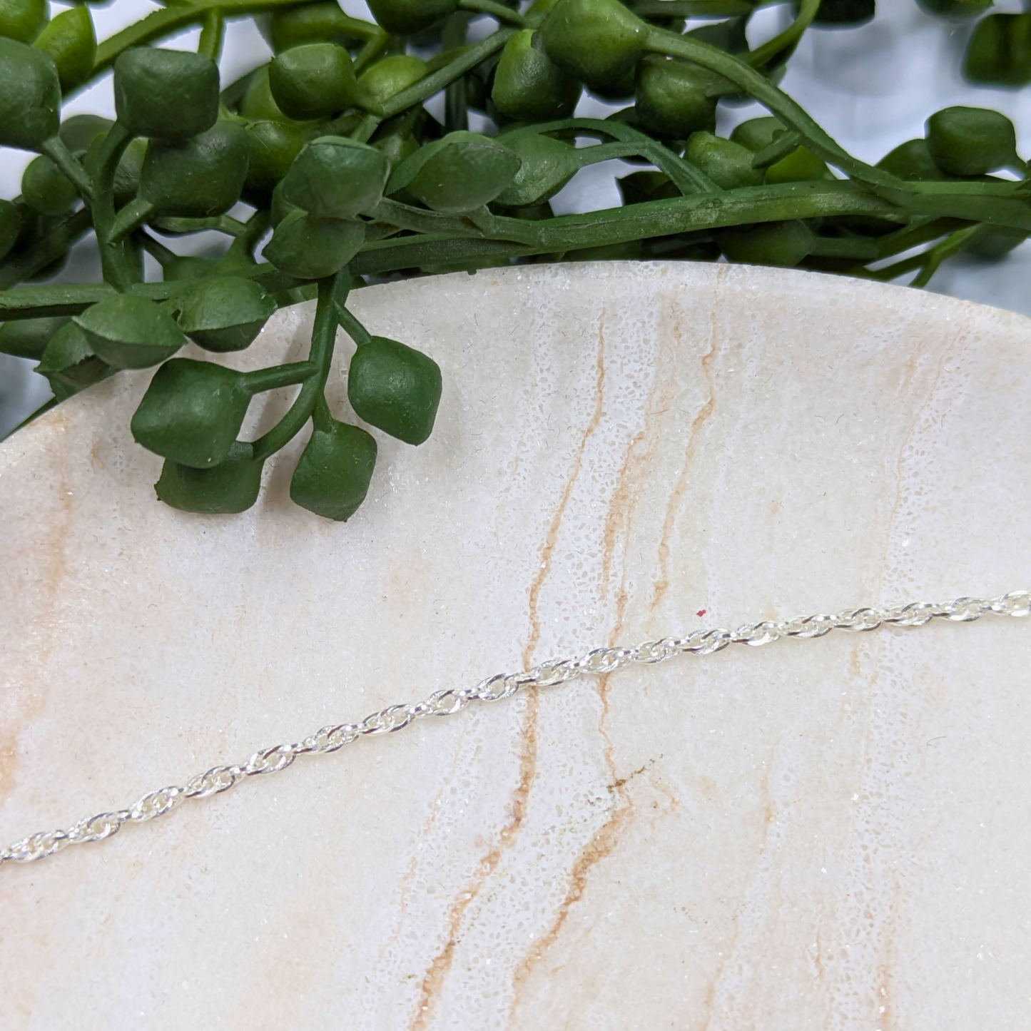 "Cambridge" 1.78mm Sterling Silver Rope Chain