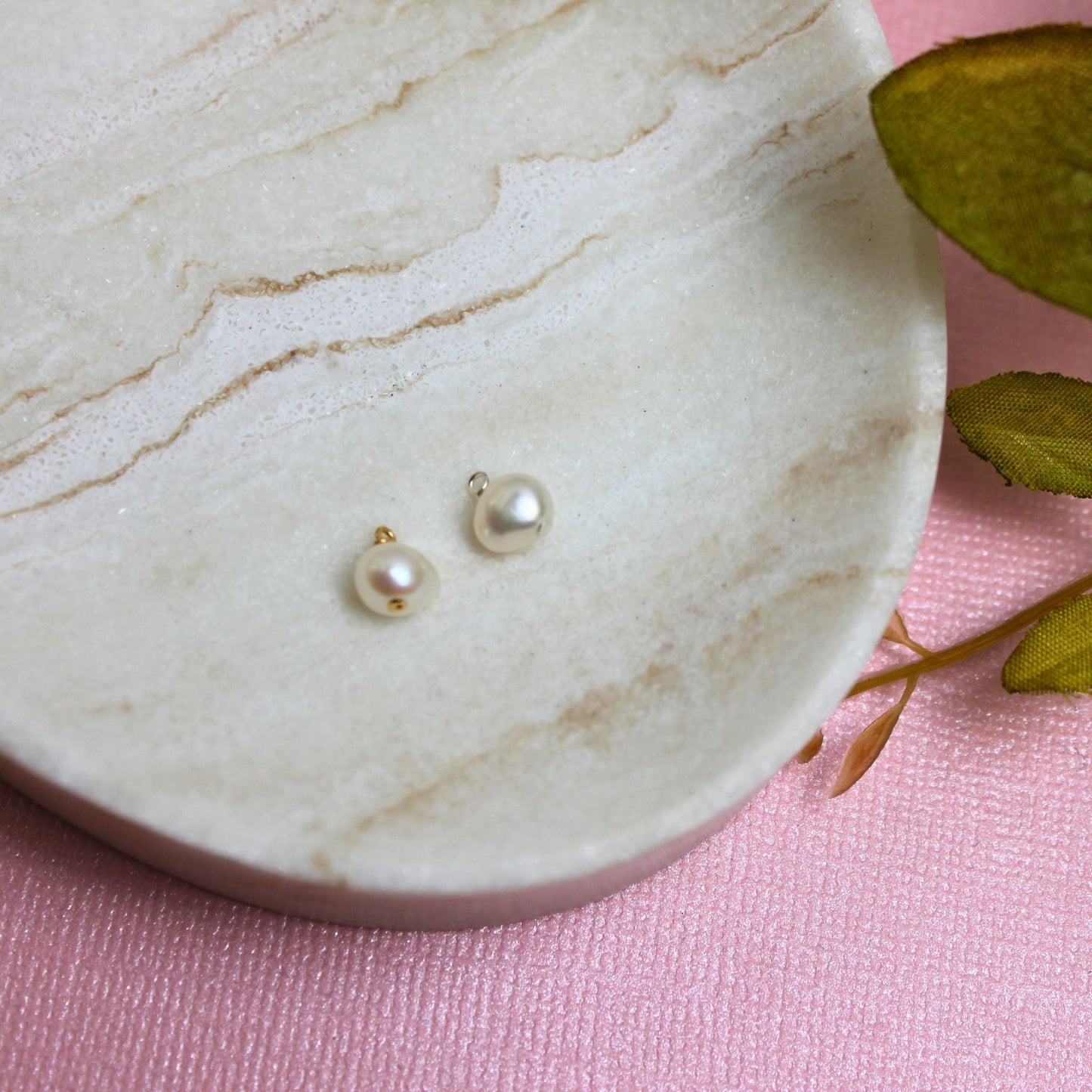 Gold Filled Freshwater Pearl Pendant Charm