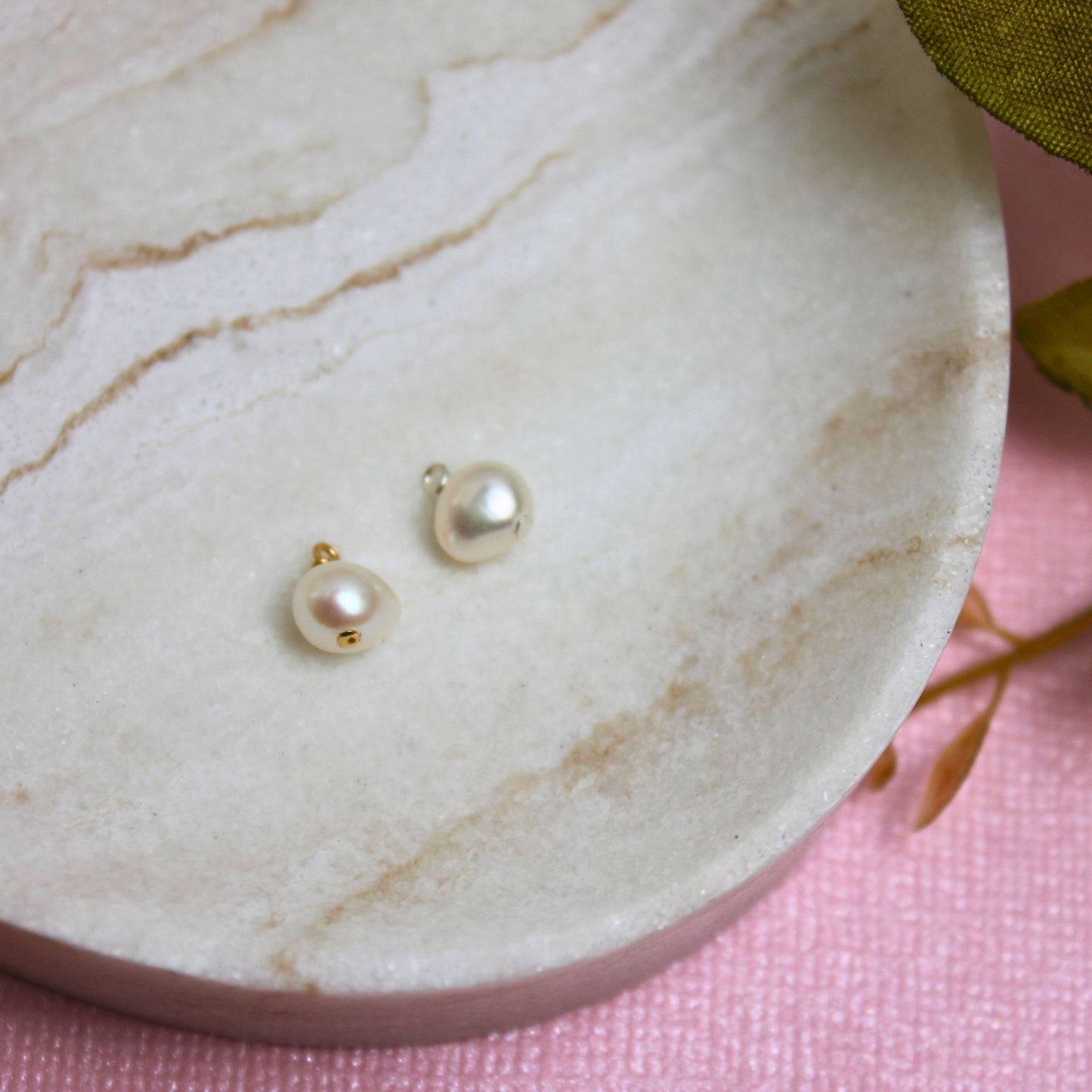 Gold Filled Freshwater Pearl Pendant Charm