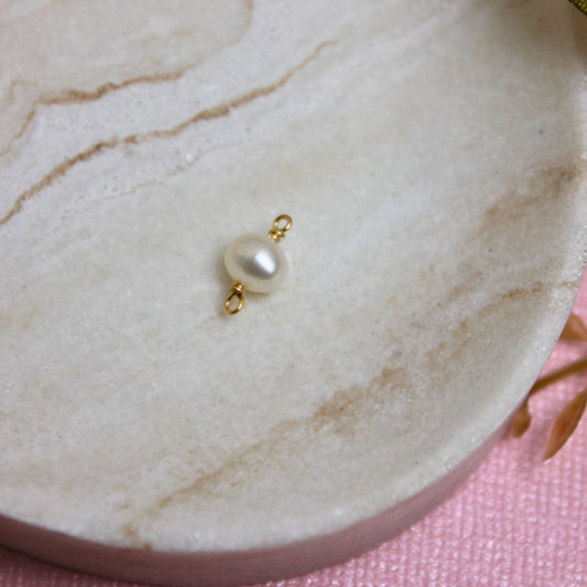 14k Gold Filled Freshwater Pearl Connector