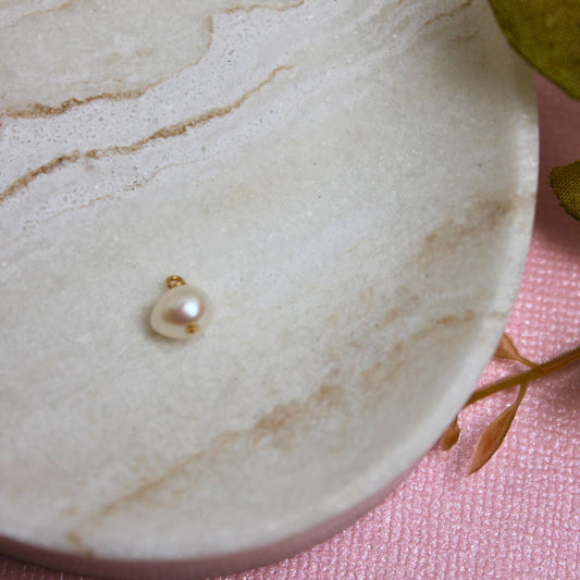 Gold Filled Freshwater Pearl Pendant Charm