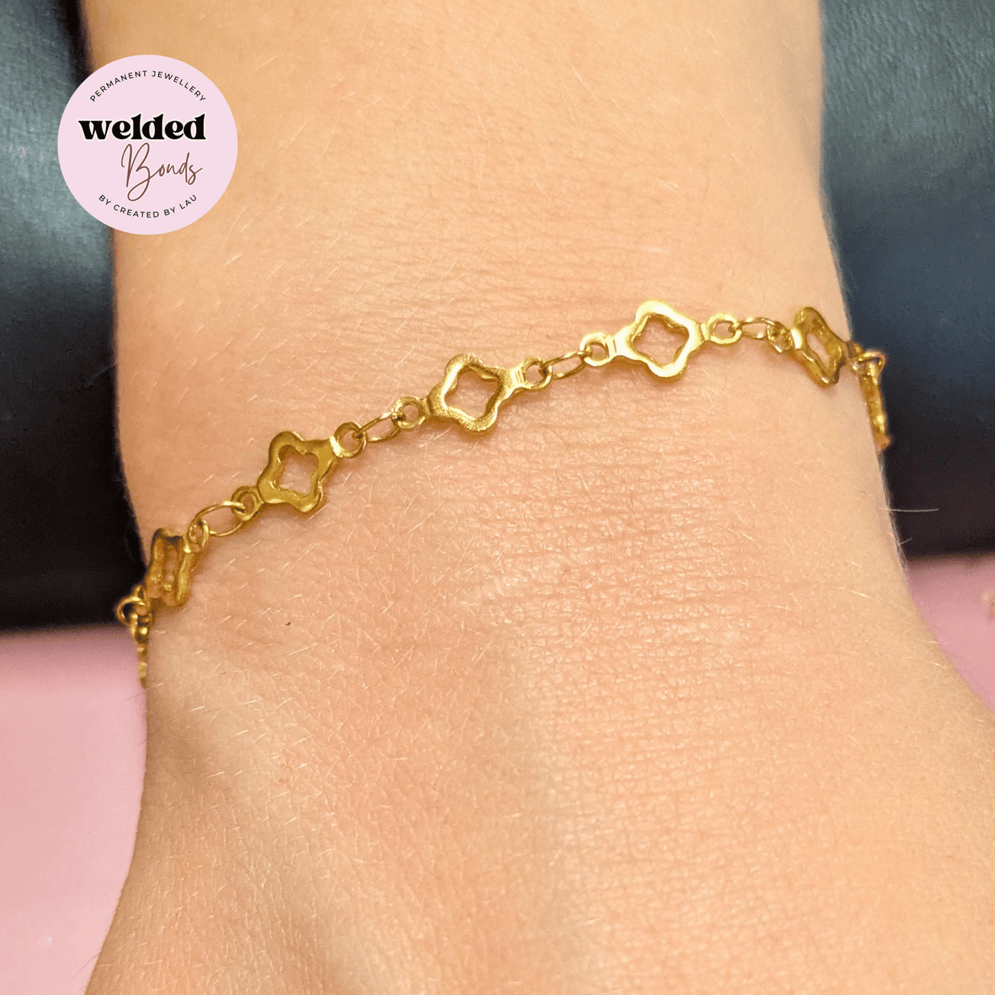 "Toulouse" Stainless Steel Clover Chain