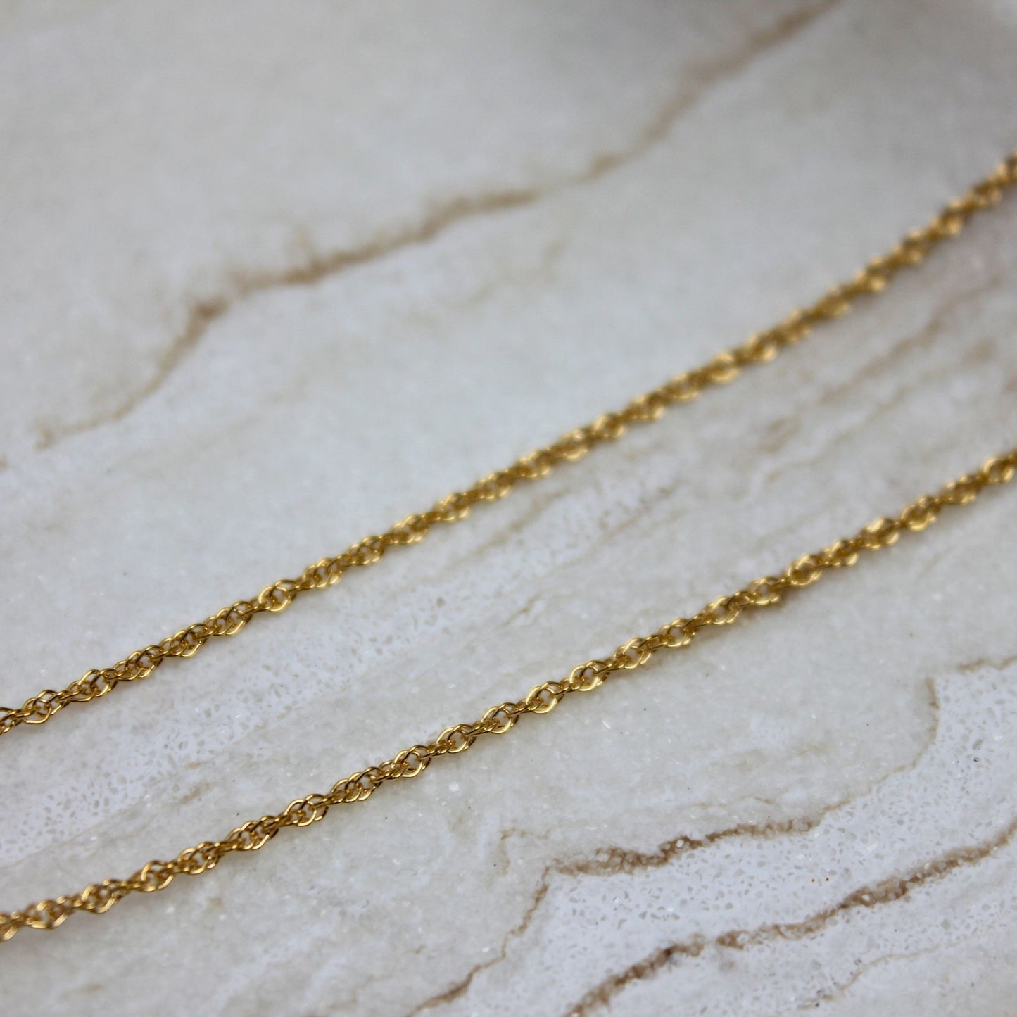 "London" Gold Filled Rope Chain