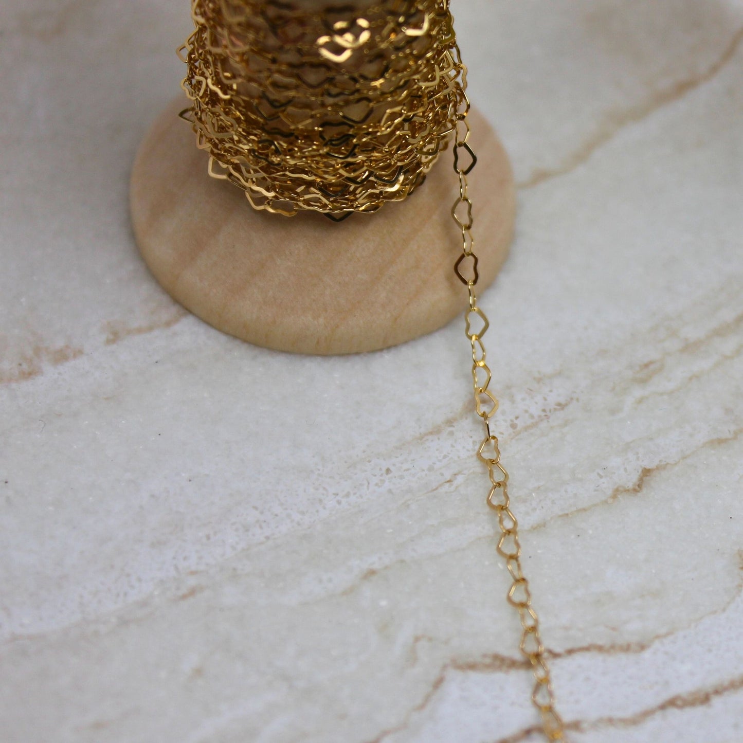 "Paris" Gold Filled Heart Link Chain