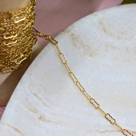 "Granada" Gold Filled Crinkle Style Chain