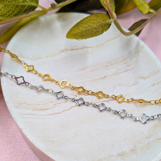 "Toulouse" Stainless Steel Clover Chain